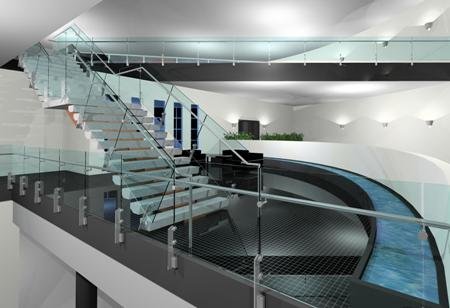 2020 Stainless Steel and Glass Railing System
